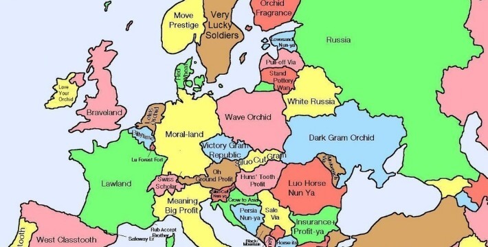 Europe translated literally into Chinese