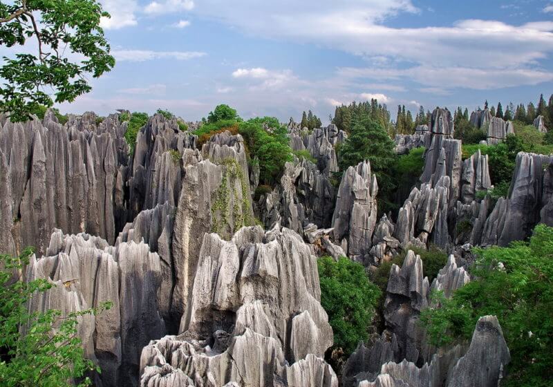 cina Kunming foresta di pietra